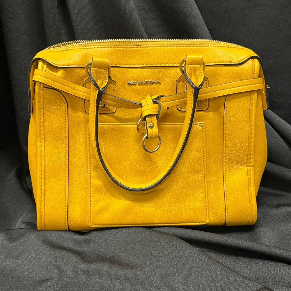 BCBGMaxAzria Vibrant Yellow Satchel
